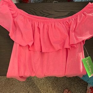 Bright pink Lily Pulitzer shirt